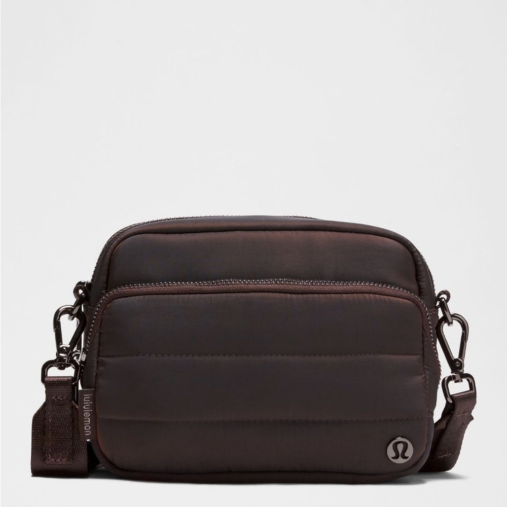 Lululemon Iridescent Heathered Espresso Everywhere Crossbody Bag 2L Wunder Puff